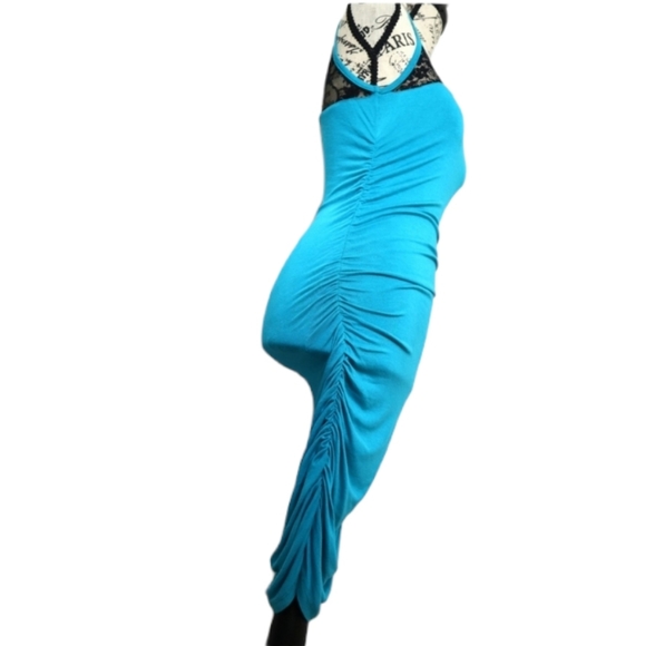 Papaya Turquoise lace dress - Picture 6 of 7